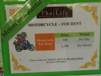 Motorcycle for Rent - Services